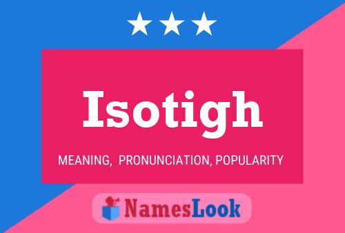 Isotigh Name Poster