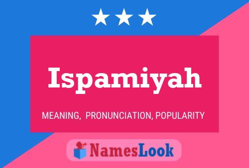 Ispamiyah Name Poster