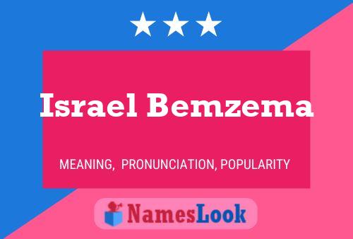 Israel Bemzema Name Poster