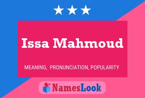 Issa Mahmoud Name Poster