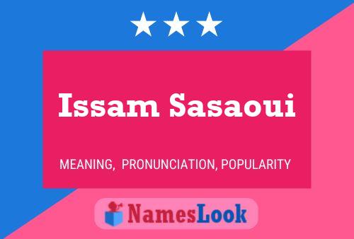 Issam Sasaoui Name Poster