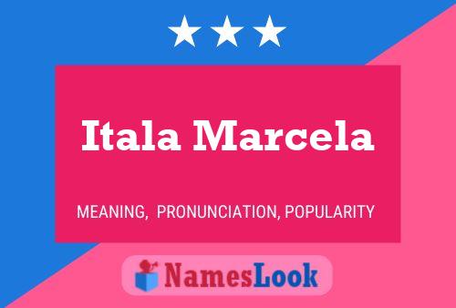 Itala Marcela Name Poster