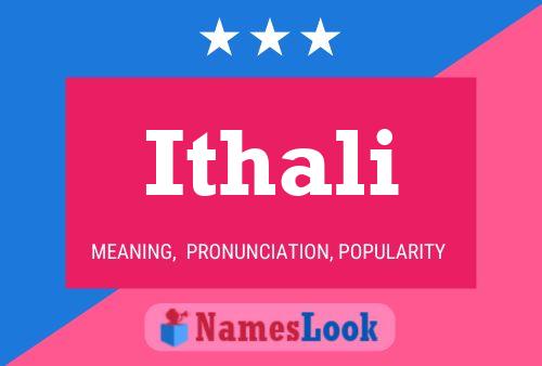 Ithali Name Poster