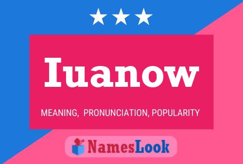 Iuanow Name Poster