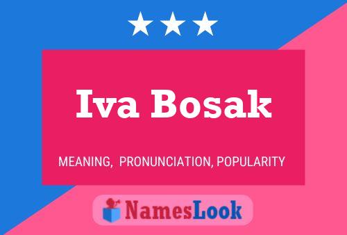 Iva Bosak Name Poster