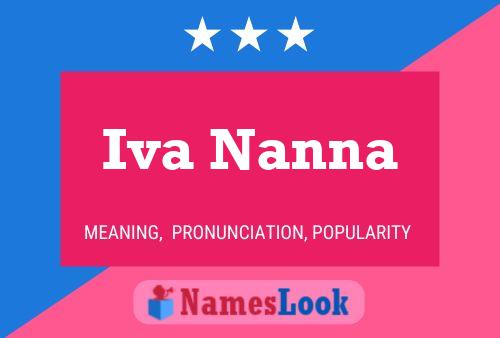 Iva Nanna Name Poster