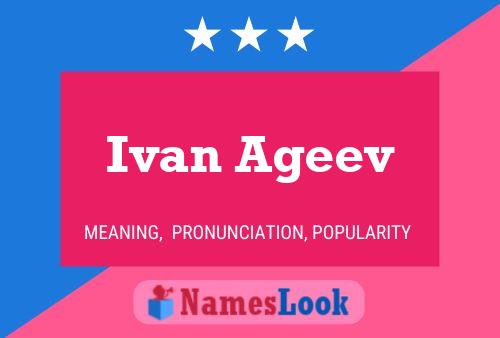 Ivan Ageev Name Poster