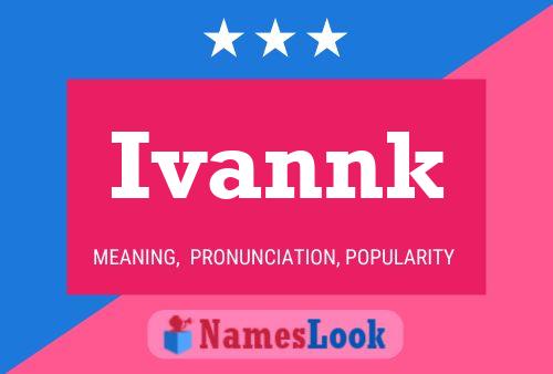 Ivannk Name Poster