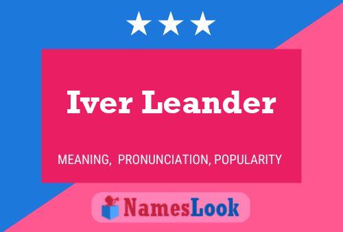 Iver Leander Name Poster