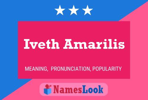 Iveth Amarilis Name Poster