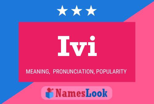 Ivi Name Poster