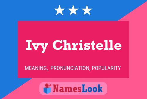 Ivy Christelle Name Poster