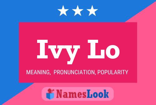 Ivy Lo Name Poster