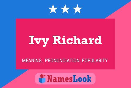 Ivy Richard Name Poster