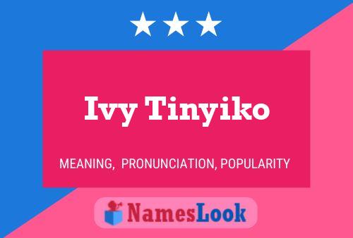 Ivy Tinyiko Name Poster