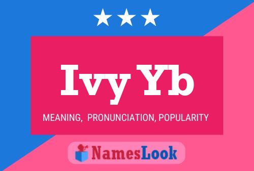 Ivy Yb Name Poster