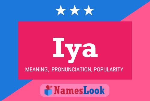 Iya Name Poster