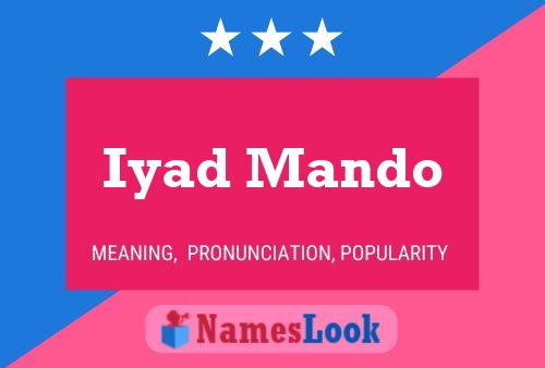 Iyad Mando Name Poster