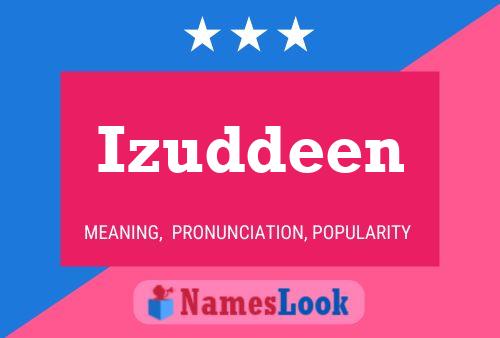 Izuddeen Name Poster