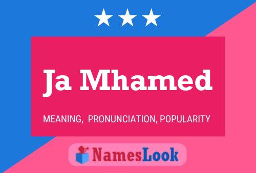 Ja Mhamed Name Poster