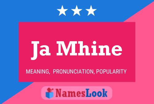 Ja Mhine Name Poster