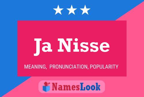 Ja Nisse Name Poster