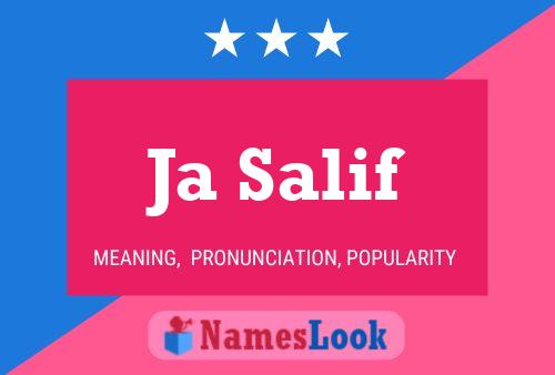 Ja Salif Name Poster