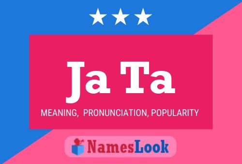 Ja Ta Name Poster