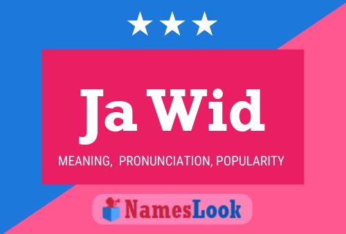 Ja Wid Name Poster