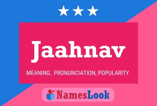 Jaahnav Name Poster
