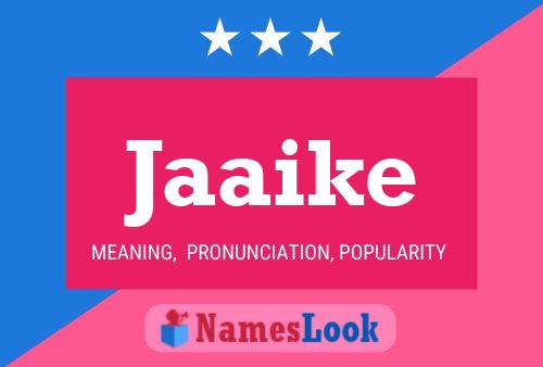 Jaaike Name Poster