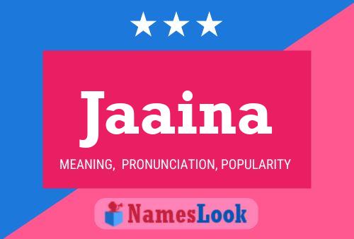 Jaaina Name Poster