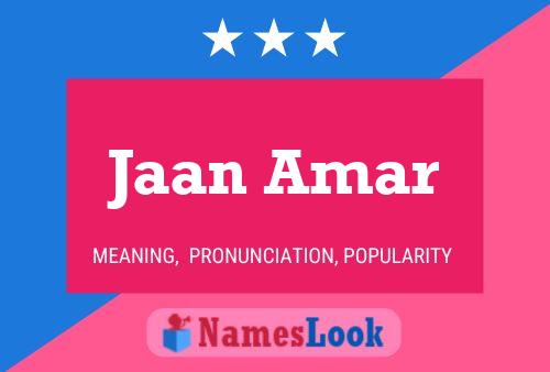 Jaan Amar Name Poster