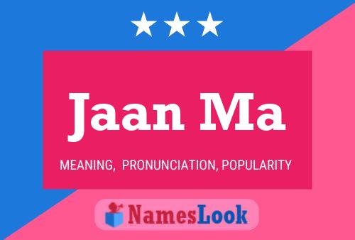 Jaan Ma Name Poster