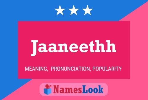 Jaaneethh Name Poster