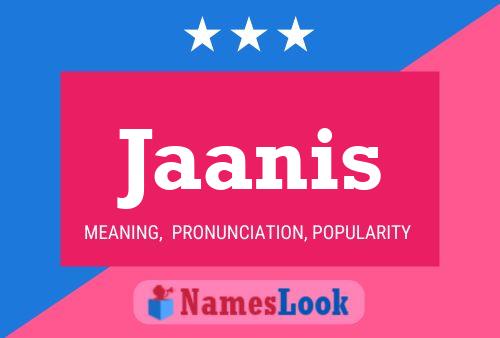 Jaanis Name Poster