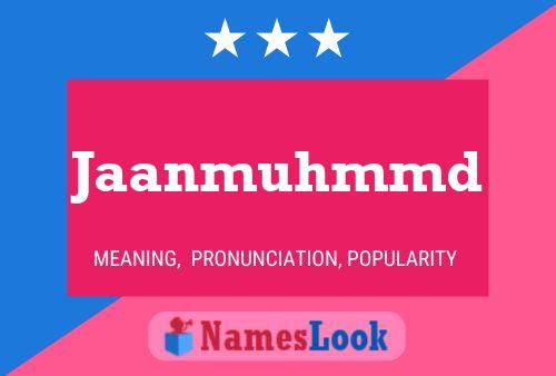 Jaanmuhmmd Name Poster