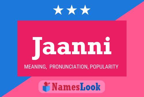 Jaanni Name Poster