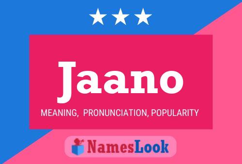 Jaano Name Poster