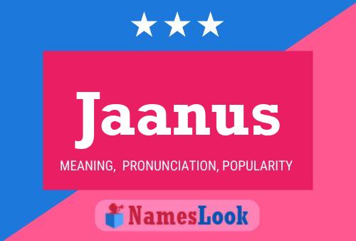 Jaanus Name Poster