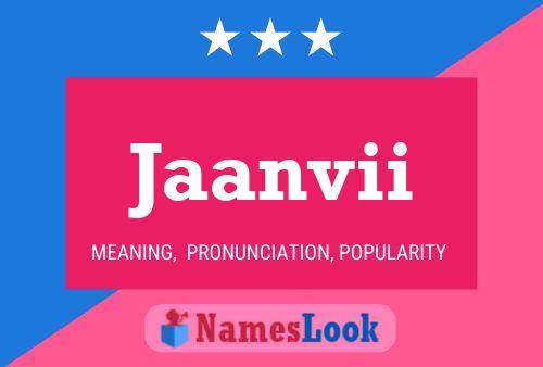 Jaanvii Name Poster