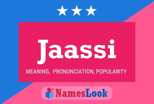 Jaassi Name Poster