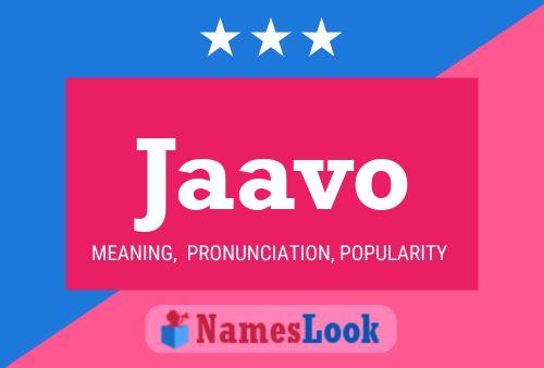 Jaavo Name Poster