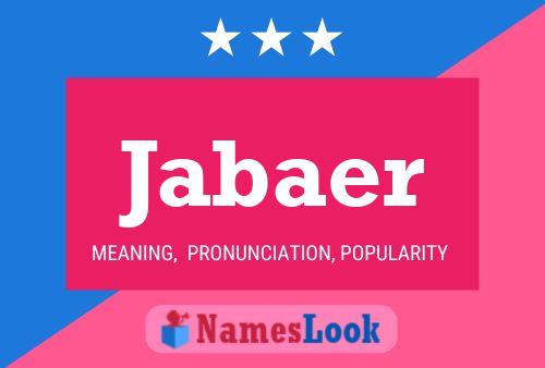 Jabaer Name Poster