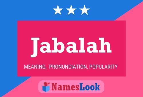 Jabalah Name Poster