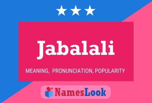 Jabalali Name Poster