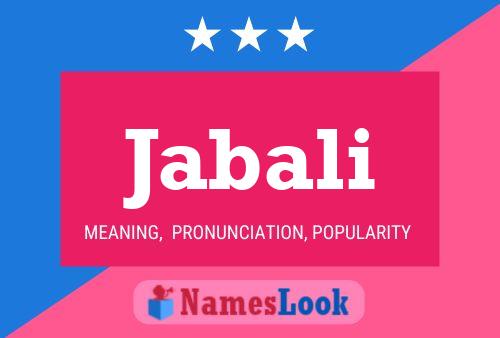 Jabali Name Poster