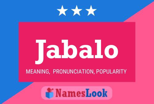 Jabalo Name Poster