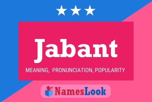 Jabant Name Poster