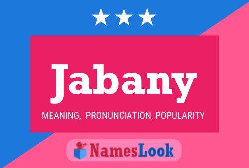 Jabany Name Poster